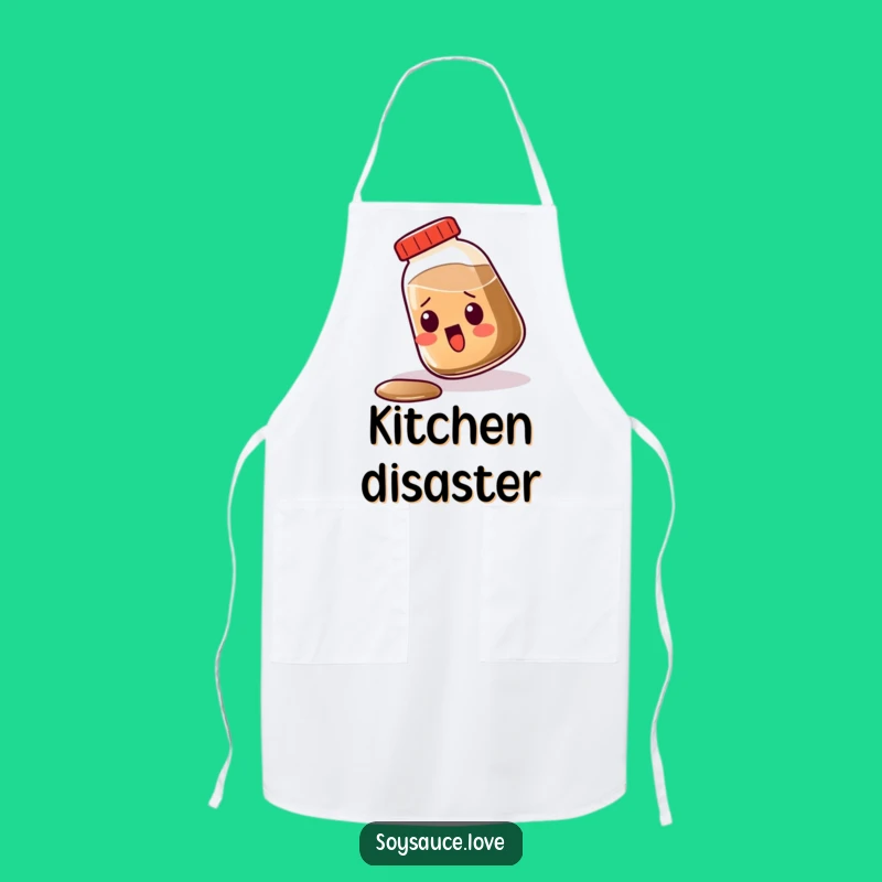 Funny Kawaii Soy Sauce Apron, Cook with Surprise, Unique Funny Gift