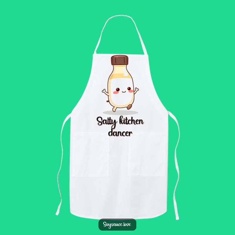 Funny Kawaii Soy Sauce Hop Apron: Cook with Playful Flair!