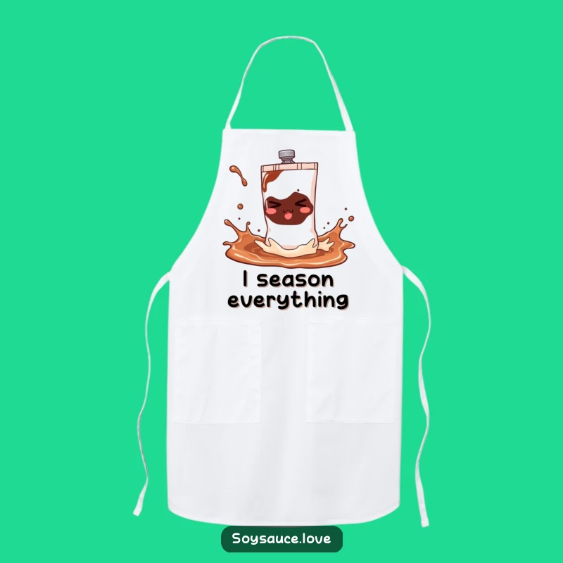 Funny Soy Sauce Sachet Apron - Playful Splash Kitchen Fun Gift