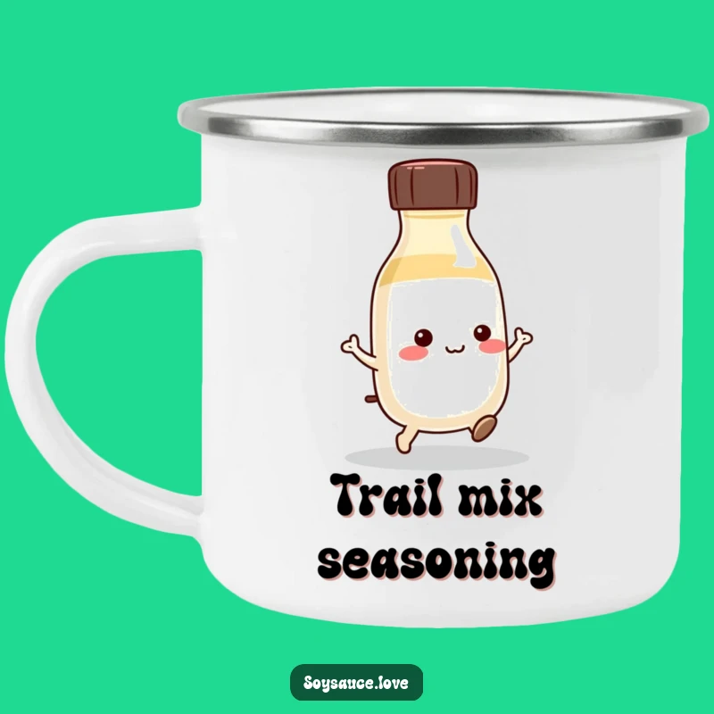 Funny Kawaii Soy Sauce Hop Camping Mug: Adventure Hopping!