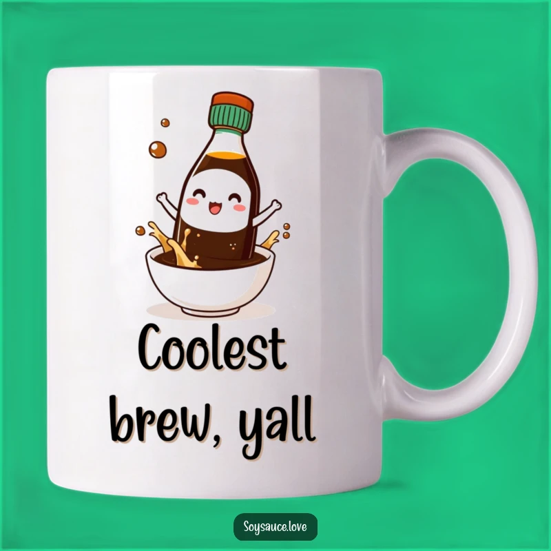 Funny Cool Kawaii Soy Sauce Sunglasses Mug: Stylish Character Gift!