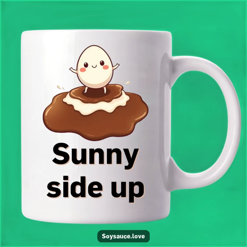 Funny Egg Surf Mug - Cheerful Surfer, Soy Sauce Wave, Perfect Funny Gift