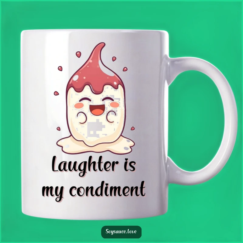Funny Kawaii Soy Sauce Splat Mug - Laugh Out Loud Gift!