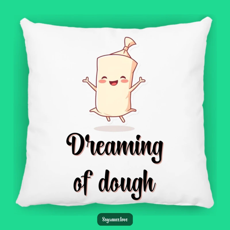 Funny Wonton Twirl Pillow - Soft Joyful Wrapper, Cozy Happy Accent, Adorable Funny Gift