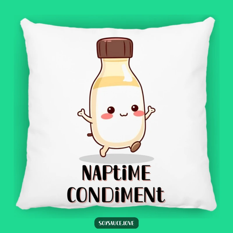 Funny Kawaii Soy Sauce Hop Pillow: Snuggle with Fun!