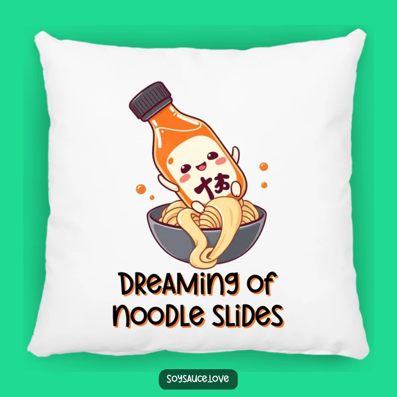 Funny Soy Sauce Noodle Slide Pillow: Cuddle Up with Condiment Comedy!