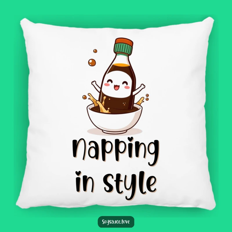 Soft Funny Cool Kawaii Soy Sauce Sunglasses Pillow: Cozy Chic Accent!