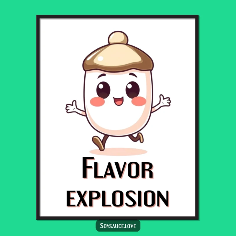 Funny Soy Sauce Cap Digital Art - Happy Hop for Your Walls