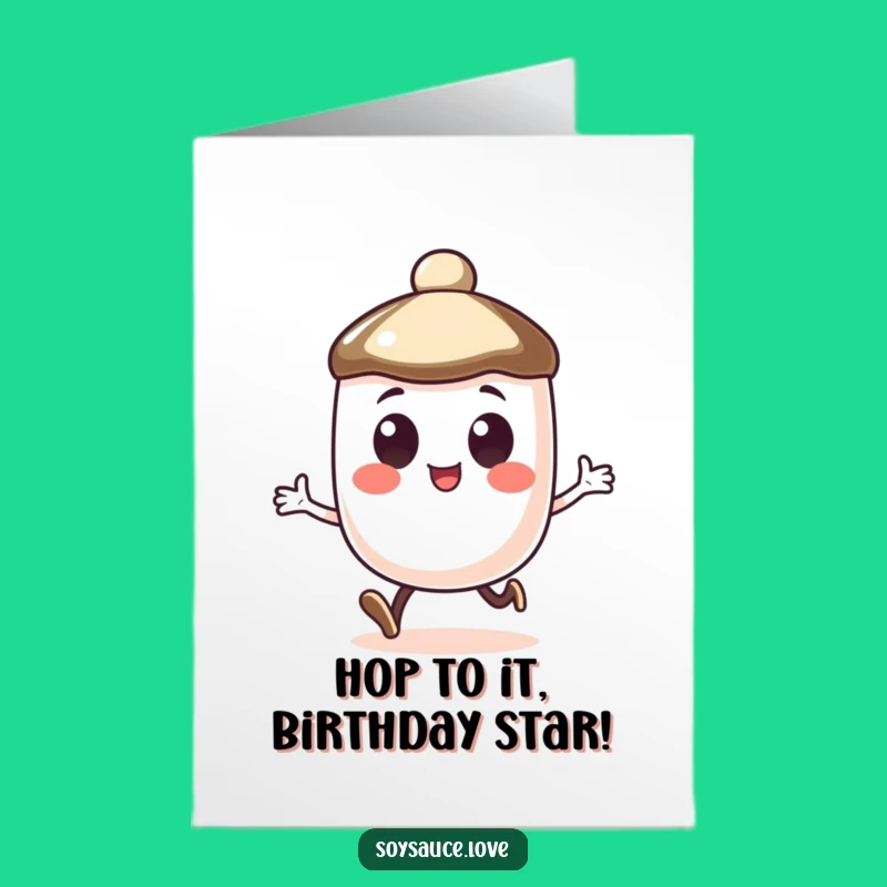 Funny Free Printable Birthday Card: Happy Soy Sauce Cap - Downloadable Gift!