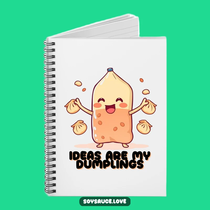 Funny Dumpling Juggling Sachet Notebook: Jot Down Ideas with Flair!