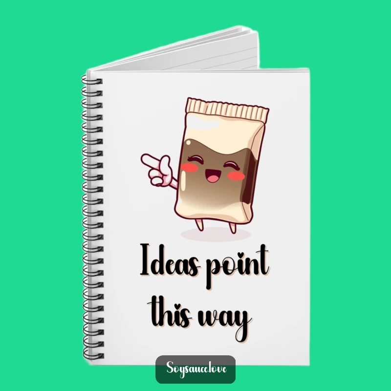 Funny Giggling Soy Sauce Notebook, Capture Ideas with Joyful Expressions
