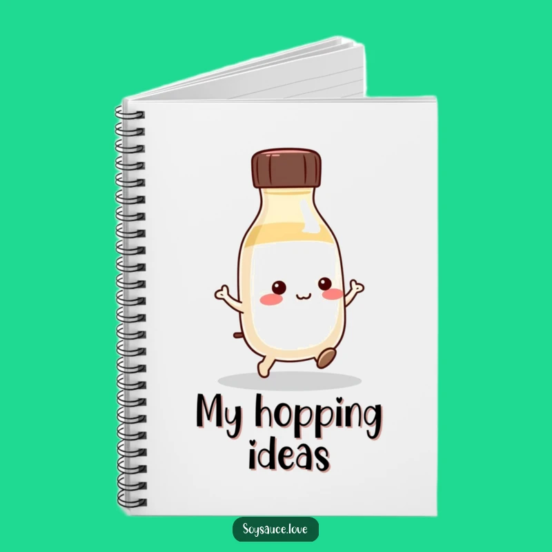 Funny Kawaii Soy Sauce Hop Notebook: Jot Down Fun Ideas!