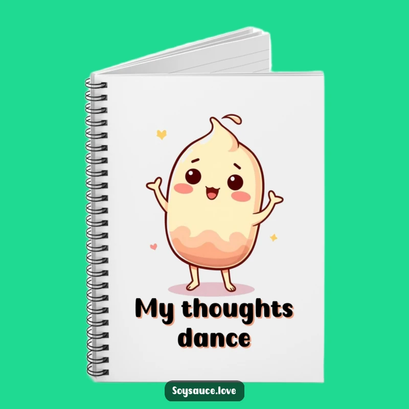 Funny Kawaii Soy Sauce Notebook - Jigging Ideas Journal Gift