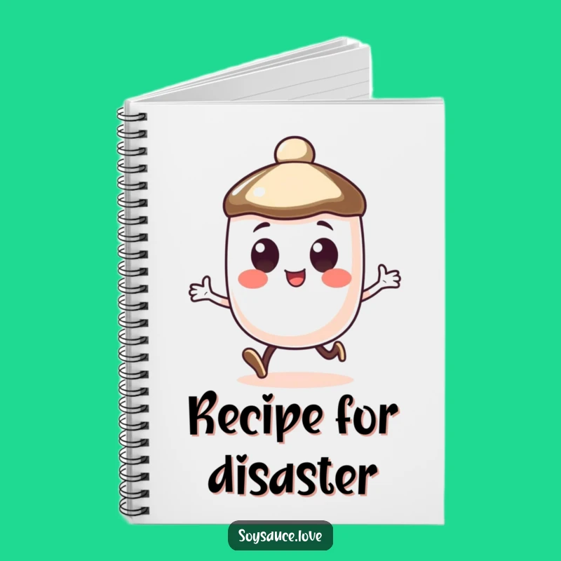 Funny Soy Sauce Cap Notebook - Happy Hops for Your Notes