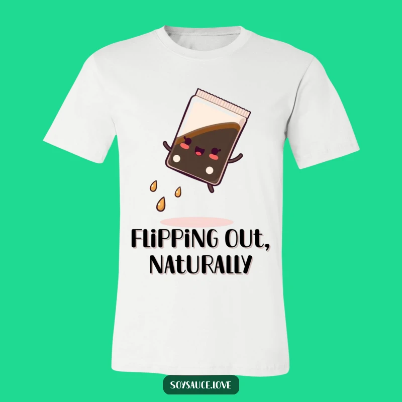 Funny Kawaii Soy Sauce Cartwheel T-Shirt, Hilarious Apparel for Foodie Fun