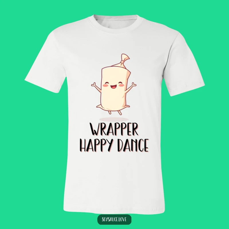 Funny Wonton Twirl T-Shirt - Joyful Wrapper Dance Tee, Great Funny Gift
