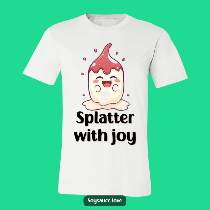 Funny Kawaii Soy Sauce Splat T-Shirt: Wear Your Laughter!