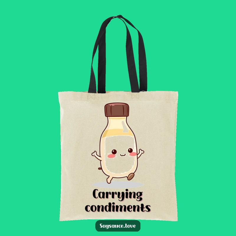 Funny Kawaii Soy Sauce Hop Tote Bag: Carry Your Fun!