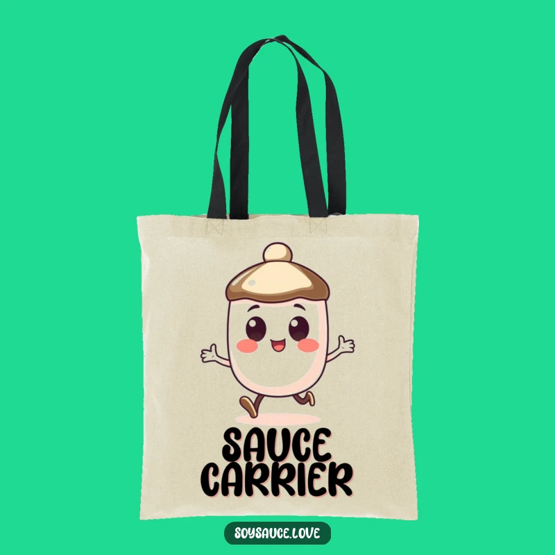 Funny Soy Sauce Cap Tote Bag - Carry Your Happy Hop